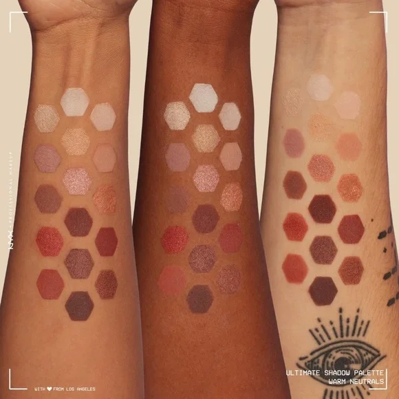 $14❤️‍🔥 NYX Ultimate Color Shadow Palette WARM NEUTRALS 🎨 NEW & SEALED - Picture 3 of 10